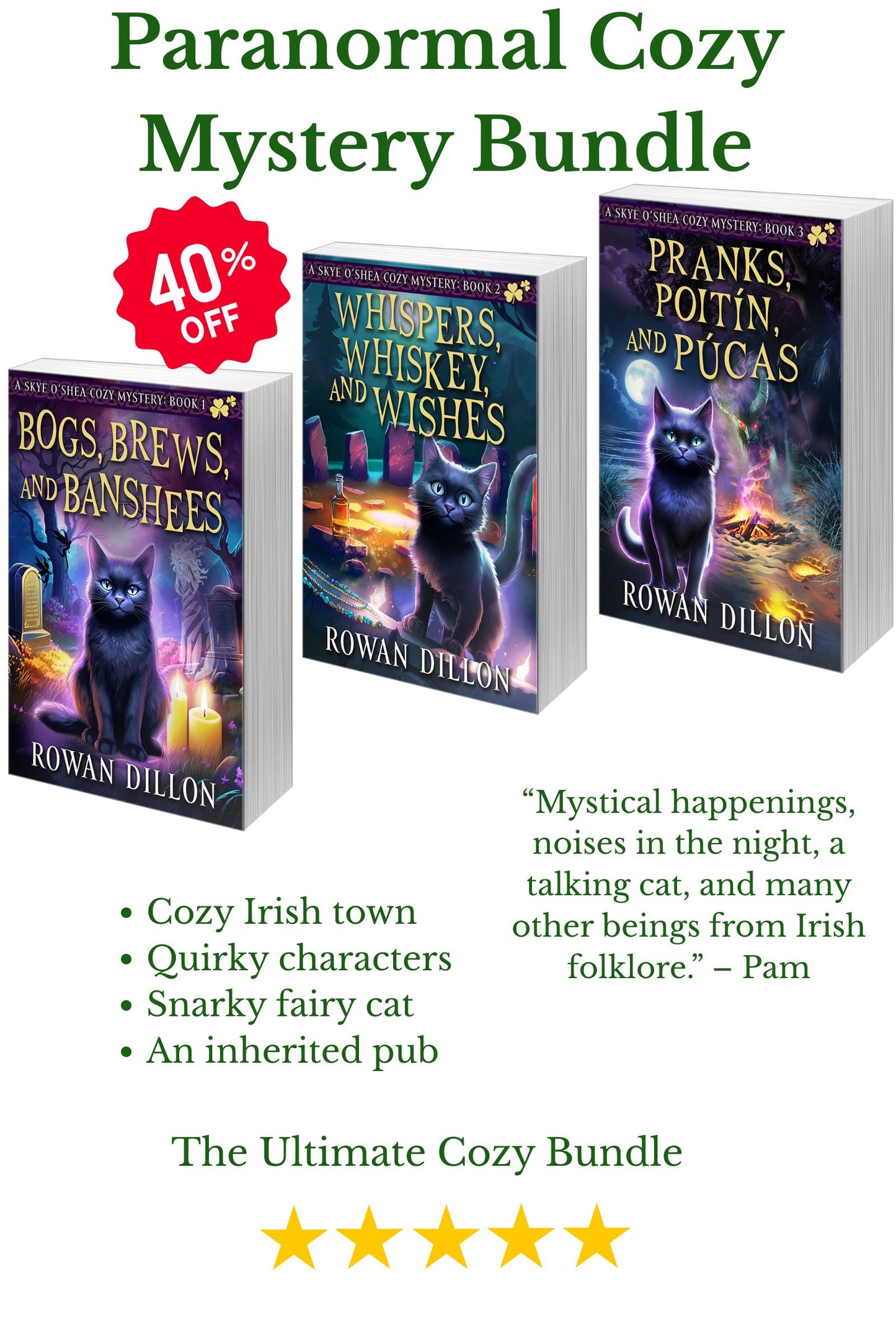 Skye O'Shea Paranormal Cozy Mystery Paperback Bundle