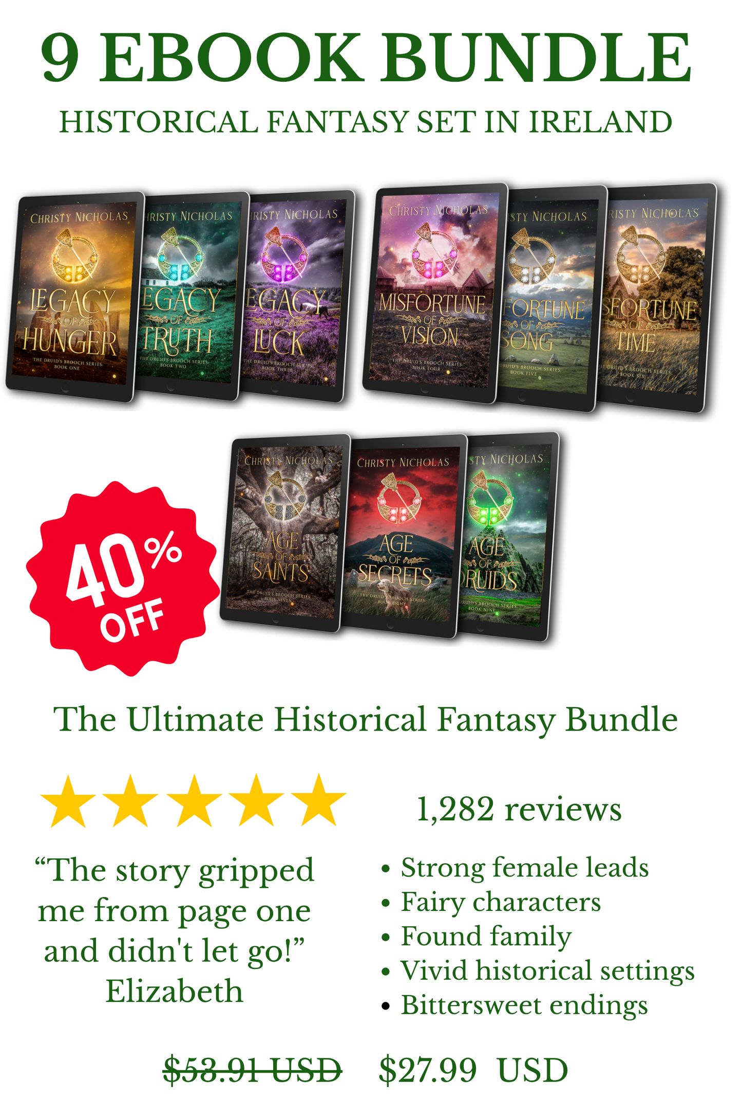 The Druid's Brooch Series (9 ebooks)