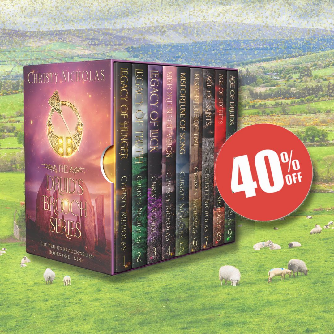 The Druid's Brooch Complete Series (9 Paperback books, no box)