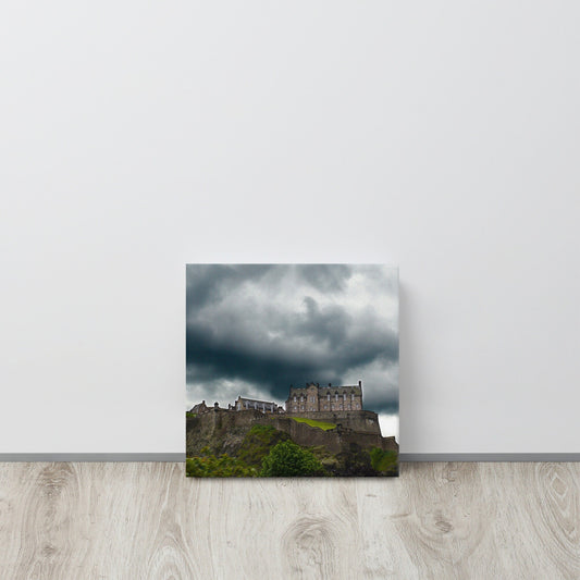 Edinburgh Castle Storm Canvas