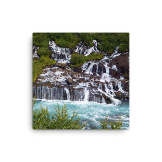 Hraunfossar Iceland Canvas