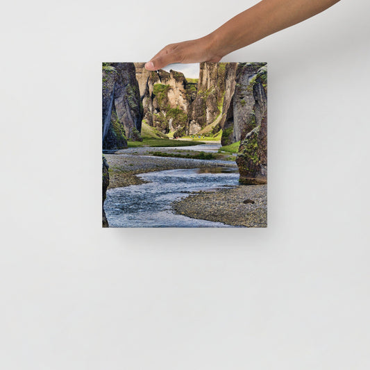 Fjaðrárgljúfur Canyon Iceland Canvas