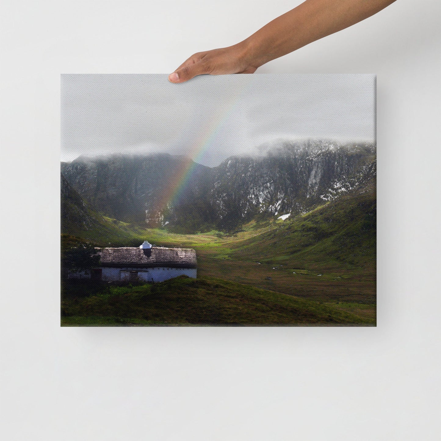 Rainbow Cottage Canvas