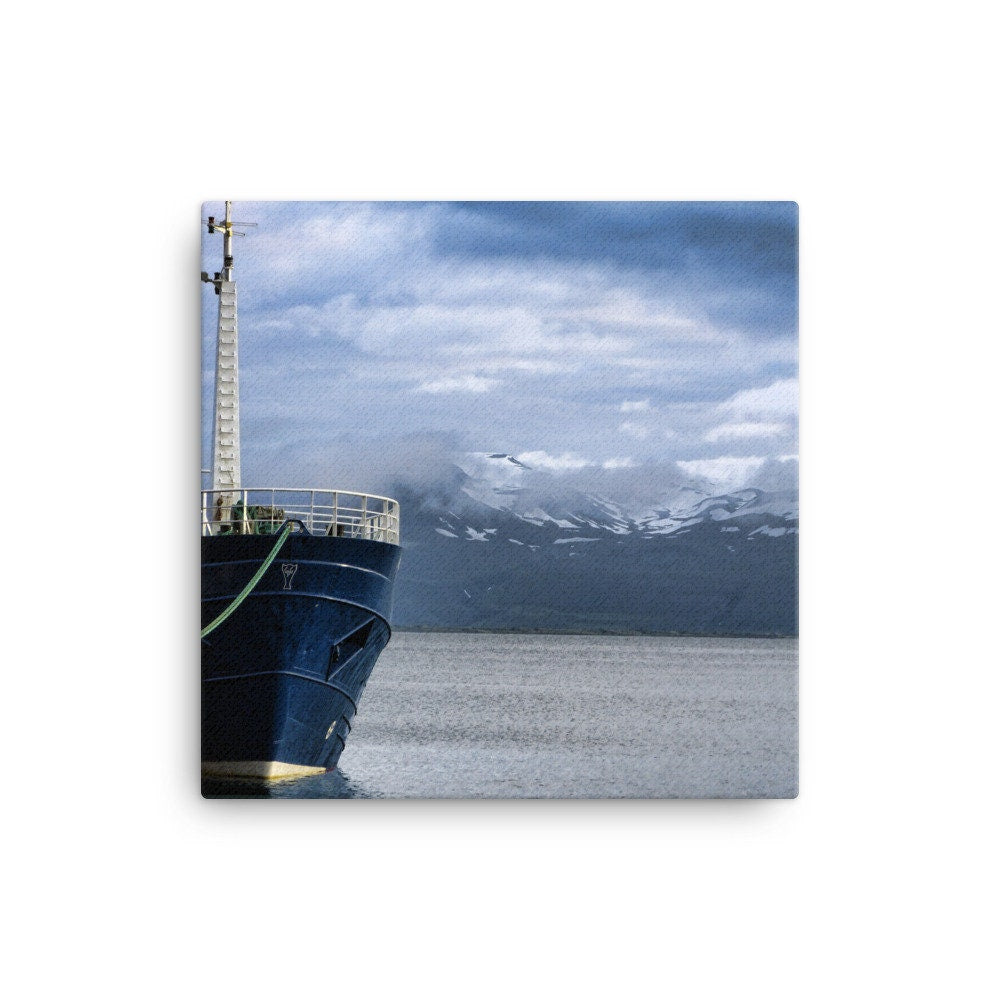 Icelandic Fishing Boat Canvas