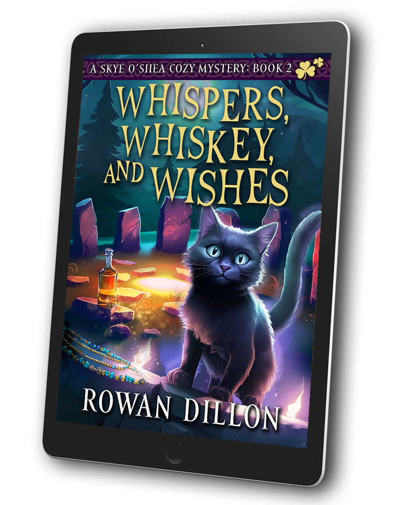 Whispers, Whiskey, and Wishes (ebook) Skye O'Shea Paranormal Cozy Mystery #2