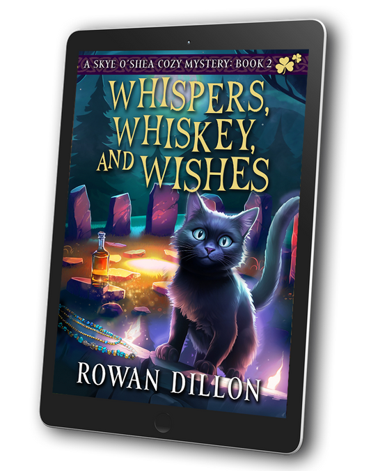 Whispers, Whiskey, and Wishes (ebook) Skye O'Shea Paranormal Cozy Mystery #2