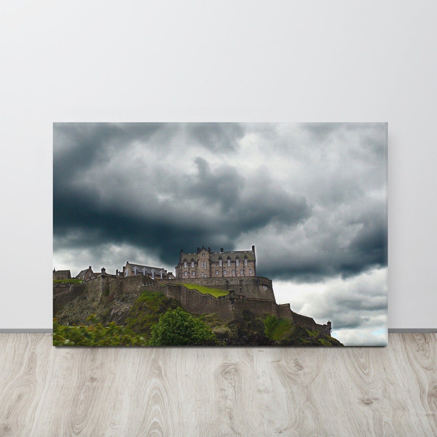 Edinburgh Castle Storm Canvas