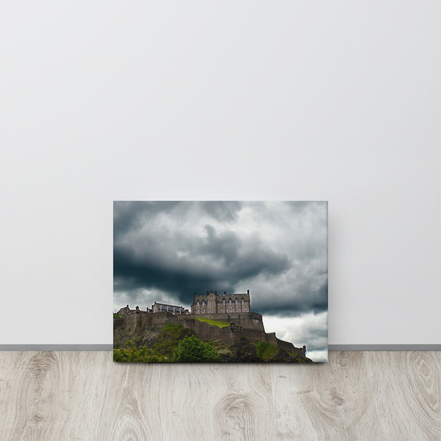 Edinburgh Castle Storm Canvas