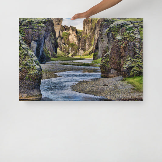 Fjaðrárgljúfur Canyon Iceland Canvas