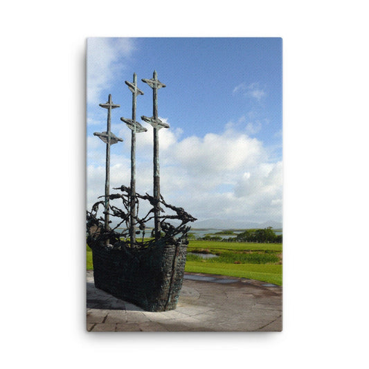 Famine Memorial Ireland Canvas