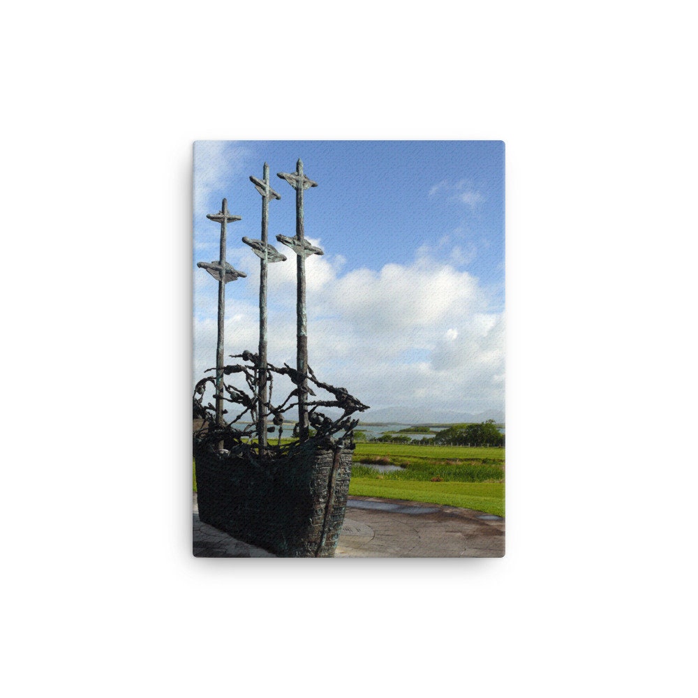 Famine Memorial Ireland Canvas
