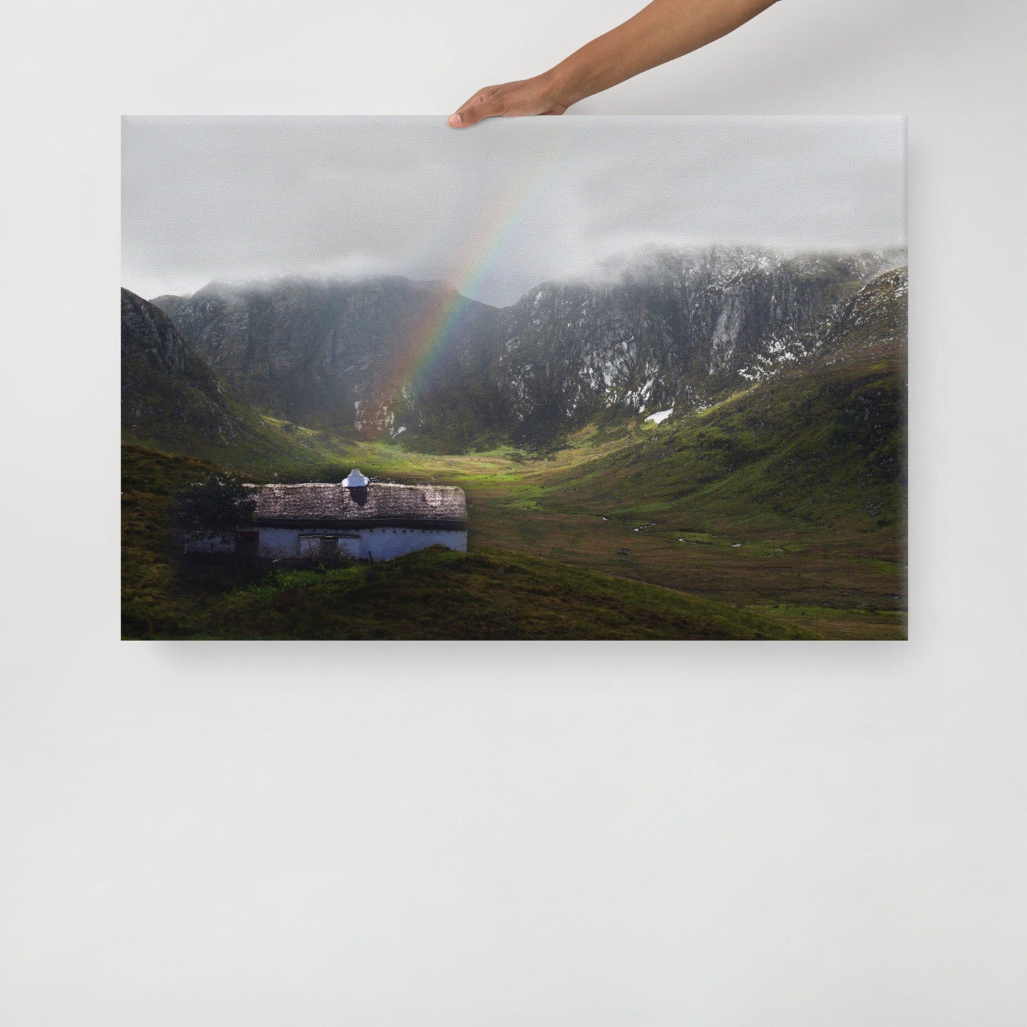 Rainbow Cottage Canvas