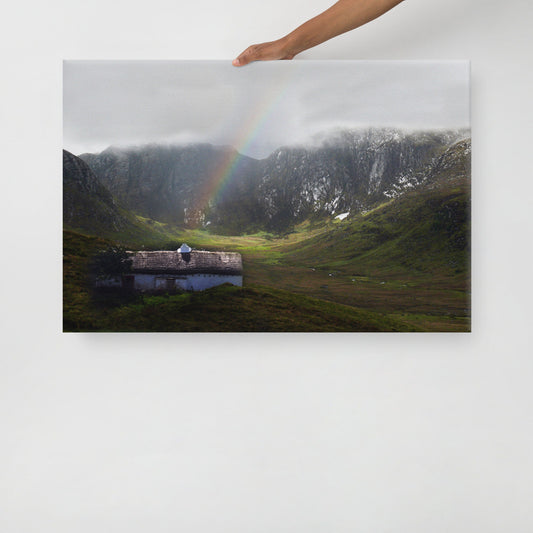 Rainbow Cottage Canvas