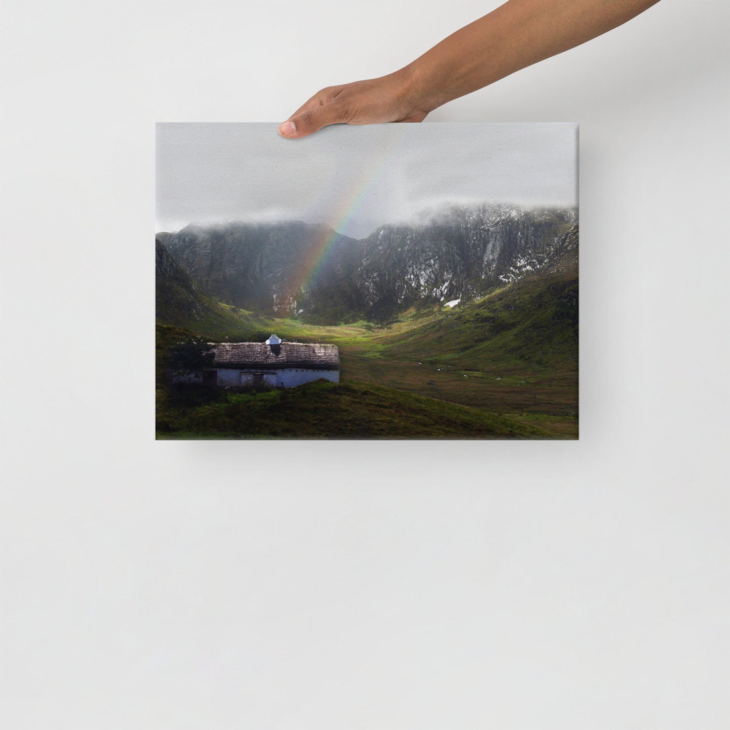 Rainbow Cottage Canvas