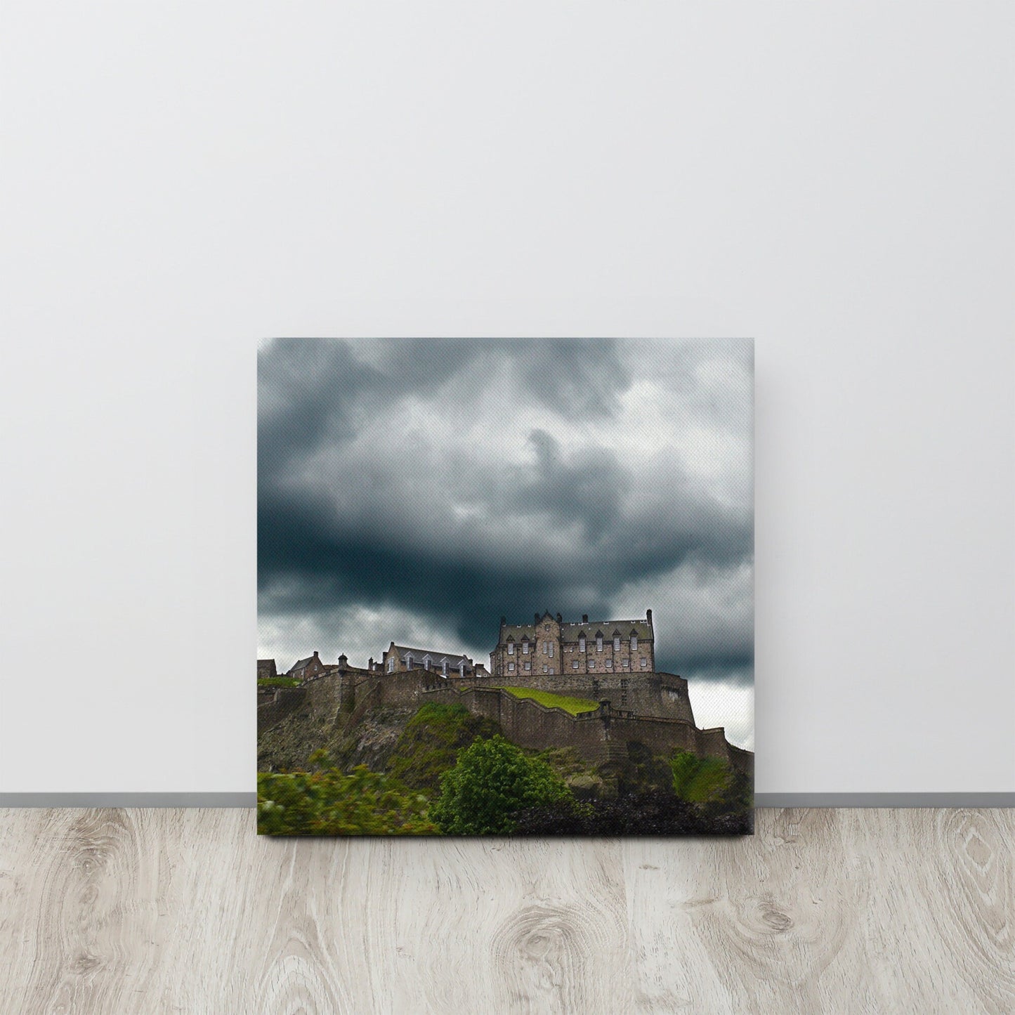 Edinburgh Castle Storm Canvas