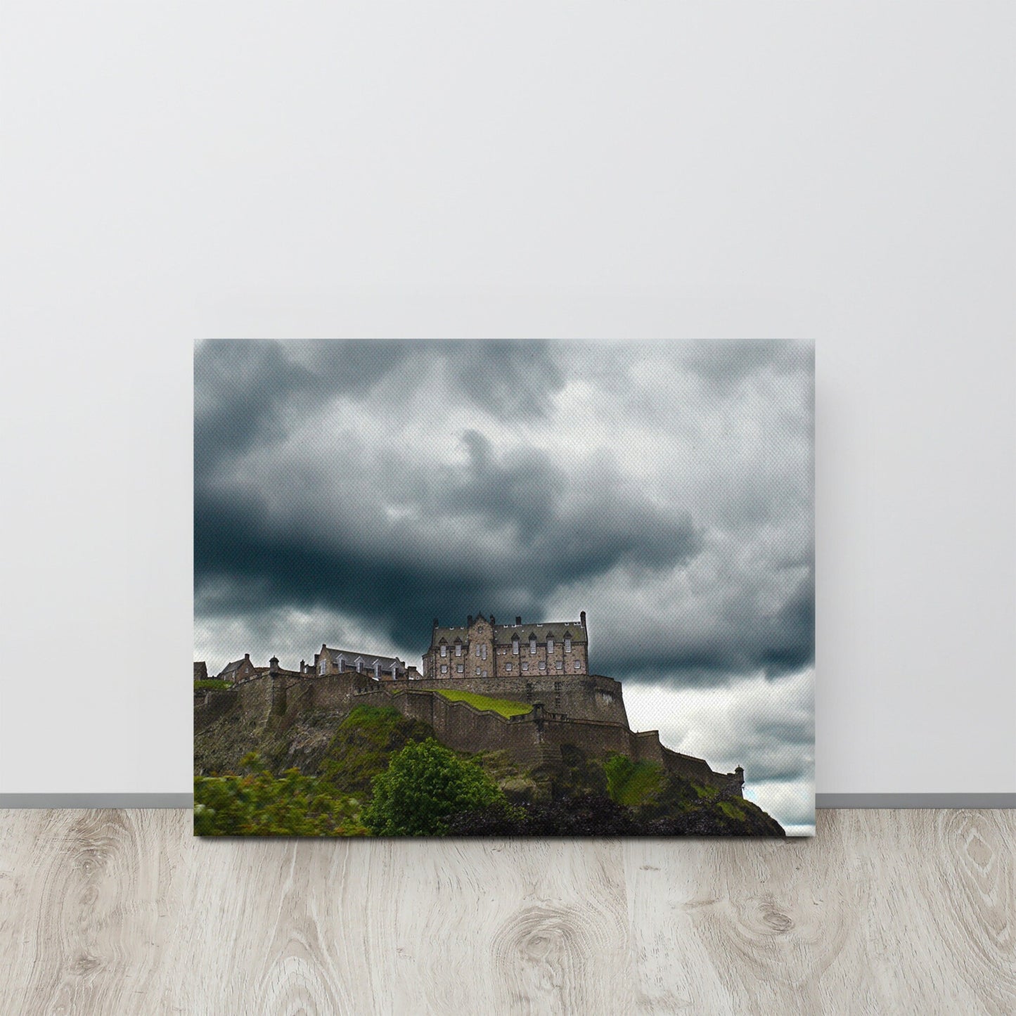 Edinburgh Castle Storm Canvas