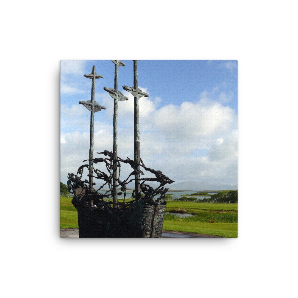 Famine Memorial Ireland Canvas