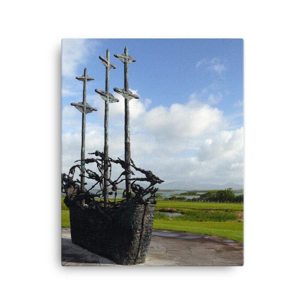 Famine Memorial Ireland Canvas
